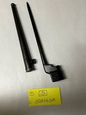 BRITISH WWII ENFIELD SAVAGE N04 MKII SPIKE BAYONET WITH SCABBARD.
