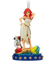 DISNEY ARIEL  FRIENDS Little Mermaid XMAS Holiday Tree SKETCHBOOK ORNAMENT NEW 