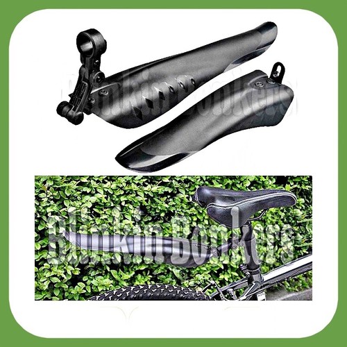 MOUNTAIN BIKE MUD GUARD SET BICYCLE CYCLING ROAD TIRE FRONT REAR MUDGUARD FENDER - Picture 3 of 4