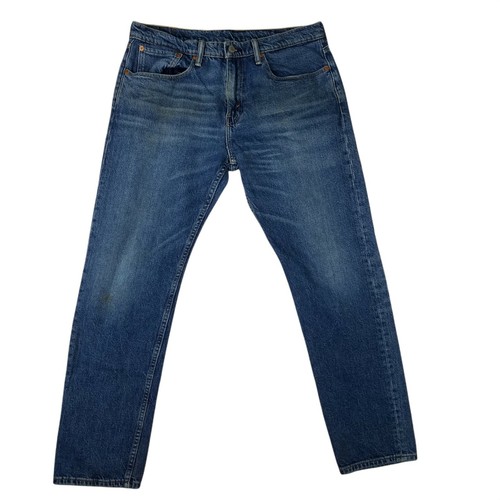 Levis 502 Mens Jeans Straight Leg Medium Wash Distressed Adult 31/32 Slim  Work | eBay