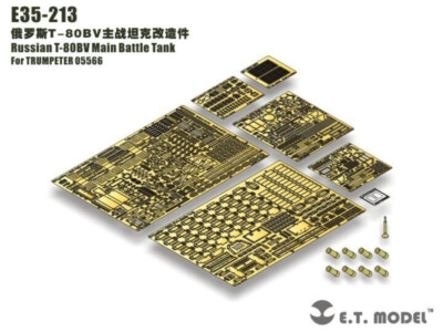 1/35 ET Models - E35-213 T-80BV MBT Etching Parts for Trumpeter 05566