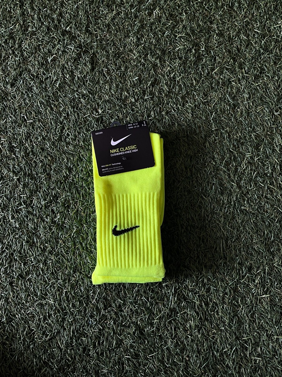 Nike Classic Cushioned Knee High Socks Volt/Black