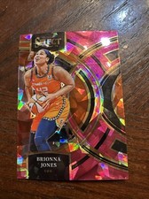Brionna Jones 2024 Select WNBA Pink Cracked Ice Prizm Premier Card No. 192