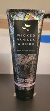 Bath  Body Works WICKED VANILLA WOODS Body Cream Lot of 1 HALLOWEEN BAT