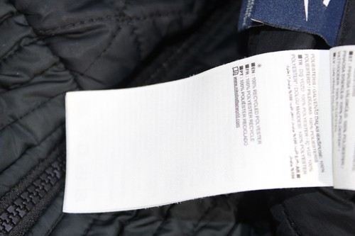 Nike Mens Jacket Medium Black Blue Reversible Coat Sport Windbreaker Quilted - Picture 11 of 18