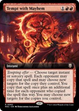 RIPPLE FOIL Tempt with Mayhem (Extended Art) (Ripple Foil) - Commander: Modern H