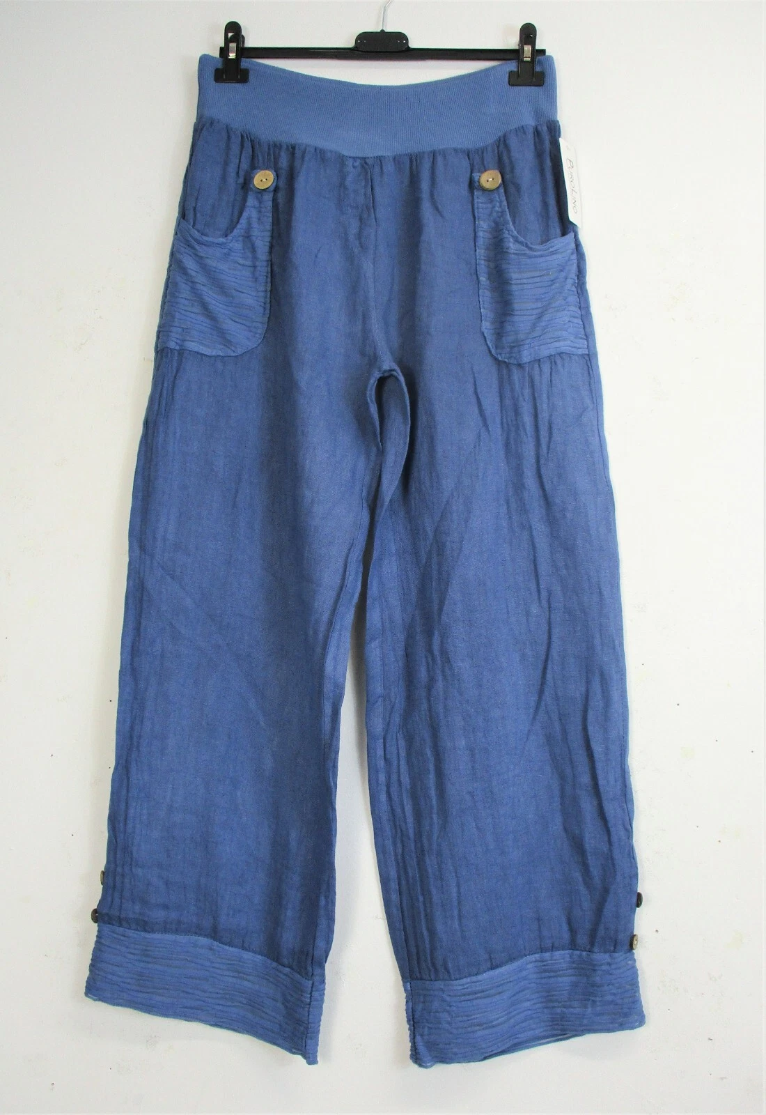 LAGENLOOK LADIES/WOMEN 100% LINEN / LINO ITALIAN TROUSERS BNWT ONE -SIZE 12-16
Opens in a new window