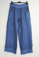 LAGENLOOK LADIES/WOMEN 100% LINEN / LINO ITALIAN  TROUSERS  BNWT ONE -SIZE 12-16