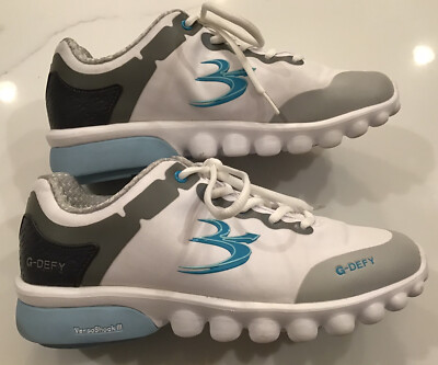 GDEFY Gravity Defyer Women's Gamma Ray Athletic Shoes White Sz 9.5 - EUC