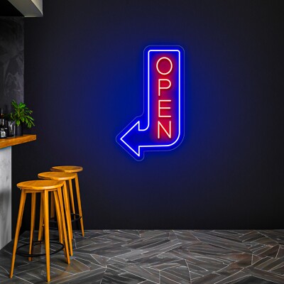 Open Neon Sign Outdoor Ads, Led Business Open Sign, Custom Neon For ...