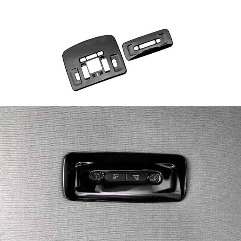 2018-2022 Toyota Camry Bright Black Car Interior Reading Light Frame Cover Trim