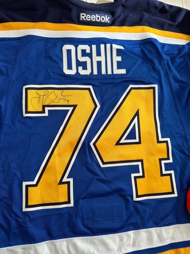 NHL 2014 St. Louis Blues TJ Oshie Game Worn Jersey SIZE 56 - Picture 8 of 18