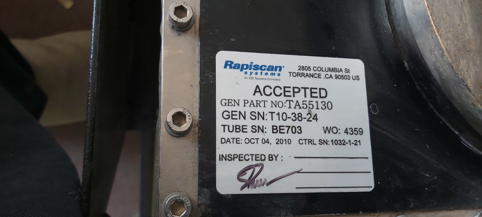 Rapiscan TA55130 Xray Generator Make Offers! eBay
