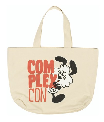Complexcon x Verdy Vick Tote Bag Natural/Red 20”x 13”