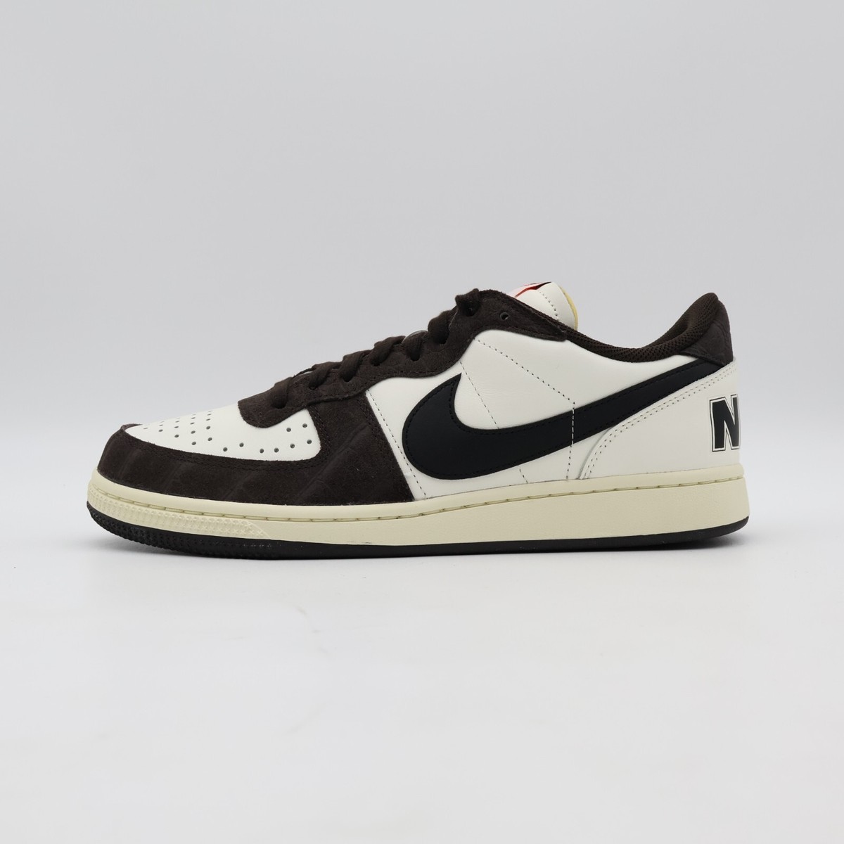 FN7815-200 Nike Terminator Low Croc Velvet Brown Black Sail