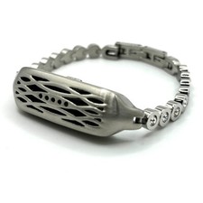 Metal Hollow Watch Band Bracelet for Fitbit Flex 2 Holder Wristband Silver