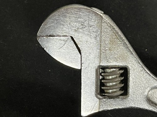 Vintage Craftsman 6" Adjustable Wrench Circle Y Made in USA - Picture 5 of 7