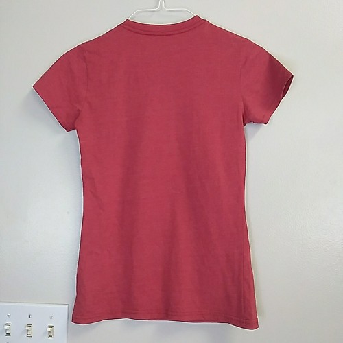Disney Minnie Mouse Christmas T-shirt XS Women Red Short Sleeve Xmas Lights Teen - Picture 5 of 11
