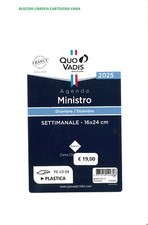 QUO VADIS RICAMBIO AGENDA MINISTRO 2025 16X24 SETTIMANALE