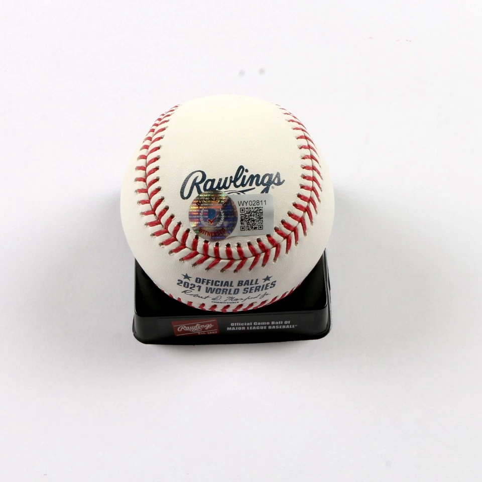 Orlando Arcia Signed Official 2021 World Series Baseball Atlanta Braves WDITFH - Изображение 3 из 3