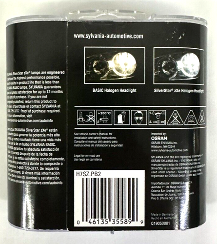 Sylvania H7 SilverStar zXe: Halogen Headlight Bulb, White Light, 2 Pack - 第 3/3 張圖片