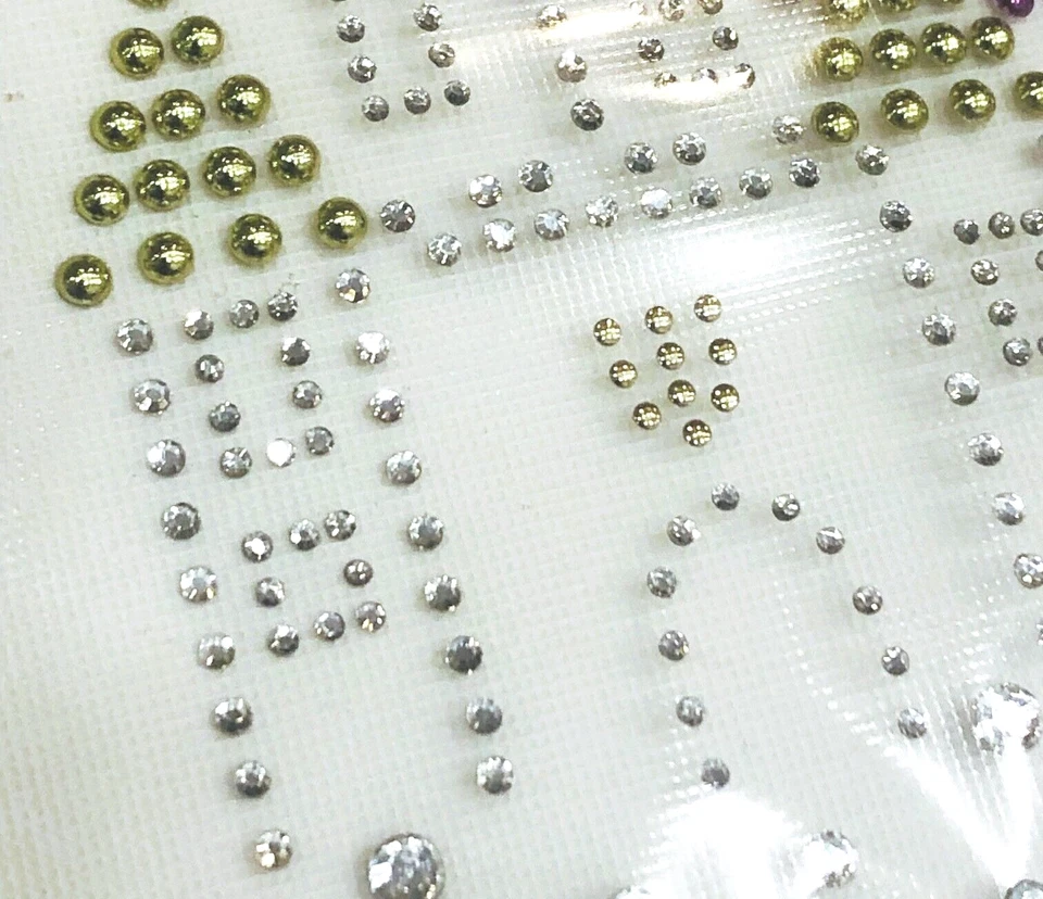 Princess Castle estrás transferencia hierro-en cristales transparentes oro rosa estrás Foto 2 de 4