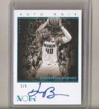 2019-20 Panini Noir HARRISON BARNES Auto Noir Black And White Platinum Auto 2/5
