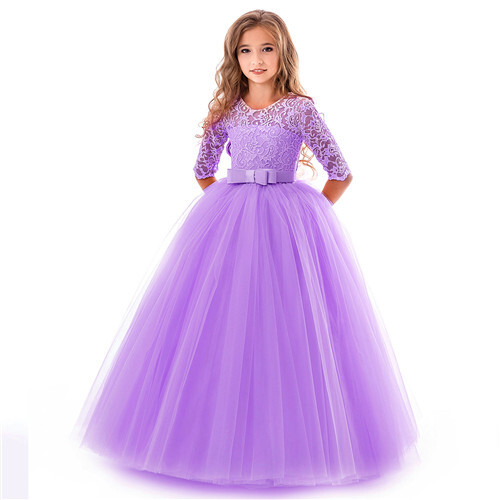 Hochzeitsabschlussball für Kleid Kinder Alter Prinzessin Kleid Geburtstag Party Ball Mädchen UK ~ - Bild 5 von 13