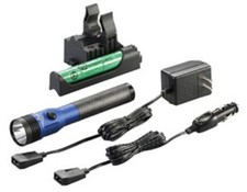 Streamlight 75476 Blue Stinger LED Rechargeable Flashlight w/ Piggyback Charger