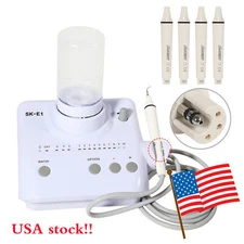 Dental Ultrasonic Piezo Scaler+2 Bottles fit Cavitron EMS/4*Handpiece Detachable