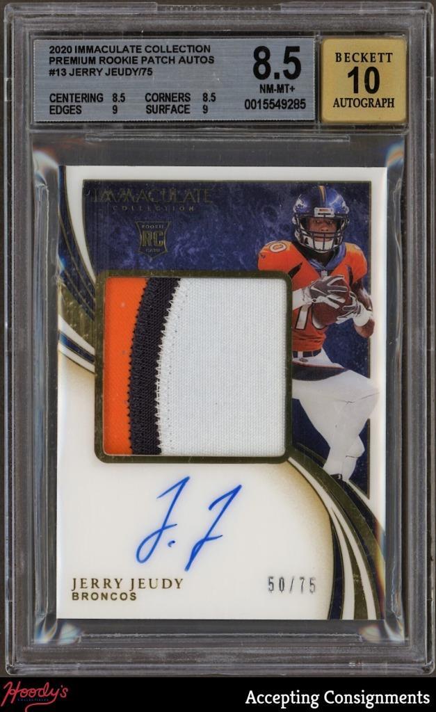 Jerry Jeudy Panini Immaculate Collection Dual Jerseys #DJ13 Platinum