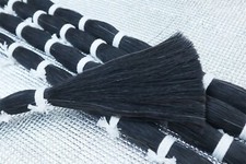 250g Real Violin Bow Black Horsehair,Horse tail ,90-93cm Horsetail,No ship to US
