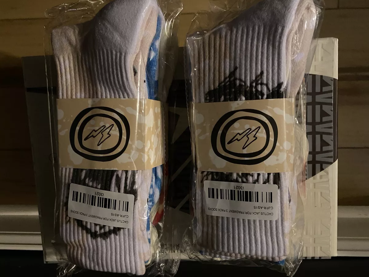 travis scott cactus jack for fragment socks 3 pack