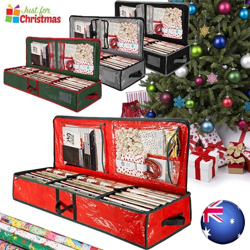 Gift Wrap Organizer Christmas Wrapping Paper Storage Container AU - Picture 20 of 27