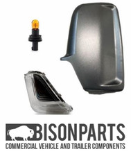 +FITS MERCEDES SPRINTER DOOR WING MIRROR COVER INDICATOR & BULB DRIVER SIDE RH