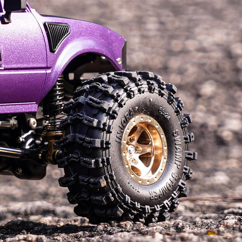 Injora 1.0 Messing Beadlock Rad -4,7 mm Offset Felge für 1/24 1/18 RC Crawler SCX24 - Bild 7 von 12