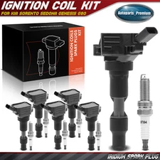 6x Ignition Coil & 6x Iridium Spark Plug Kit for Kia Sorento Sedona Genesis G80