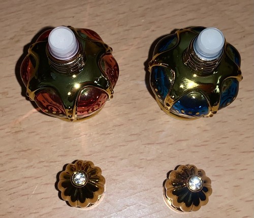 Parfum Deko Flaschen 2 3/4"-3 1/2" 3er Set Bohemian Style wunderschön - Bild 13 von 15