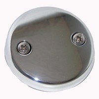 Lasco 03-1425 Two Hole Style Bathtub Waste And Overflow Plate, With Screws Chrom on sale Lasco 03-1425 Two Hole Style Bathtub Waste And Overflow Plate, With Screws Chrom on sale