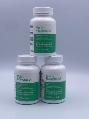 3 Multi +Resveratrol 13Vitamins & 5Mineral To Metabolize Fats,Carbs,&Protein