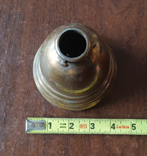 PAAR antike Messing Decken- oder Wandleuchter Art Deco Leuchte Baldachin - Bild 5 von 5