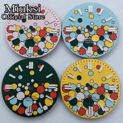 Miuksi 29mm watch dial luminou fit NH35 NH36 ETA2836 2824 DG2813 3804 Miyota8215