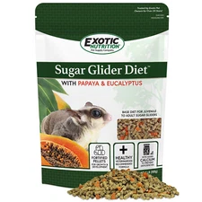 Sugar Glider Diet with Papaya & Eucalyptus 2 lb. - High Protein All Natural Food