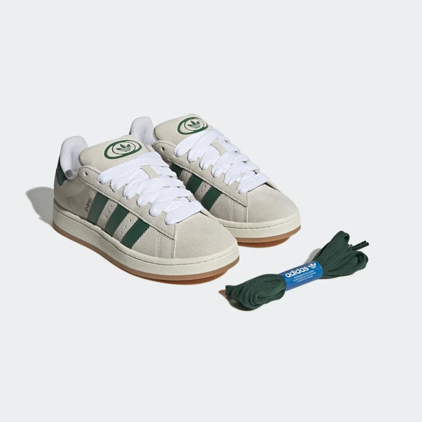 Adidas Campus 00s Shoes - Dark Green / FTWR White / Off White