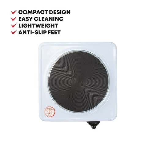 Electric Hot Plate Blitz Single Burner 1000W Portable Hob Compact & Lightweight - Picture 2 of 6