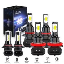 LED Headlight High Low Beam Fog Light Bulbs Combo For Ford F-150 2015-2022 2023