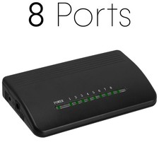 Desktop Ethernet Switch 5 Port 8 Port 10/100Mbps Lan Hub Adapter Internet Switch