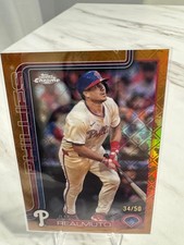 Topps Chrome J.T. Realmuto Orange Parallel 34/ 50 Philadelphia Phillies