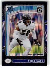 Adisa Isaac 2024 Donruss Optic #202 Baltimore Ravens Purple Shock RC
