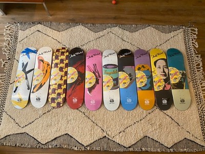 SUPER RARE - Andy Warhol x Arto Saari Alien Workshop Skateboard Set 10 Boards